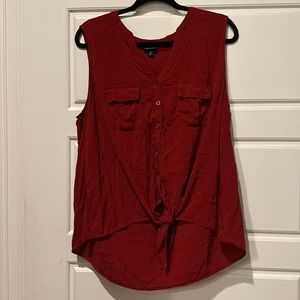Torrid tie front sleeveless top- size 2